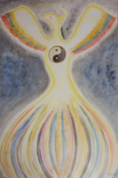 �n��Ɉ��ƕ����������炷�P���̖��@�̊G��