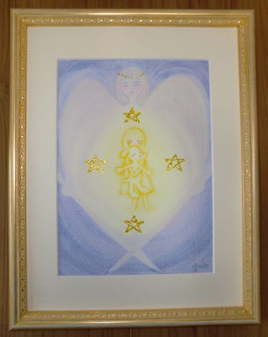 ��V�g�~�J�G���Ɏ���āA�E�C�ƃp���[�������閂�@�̊G��