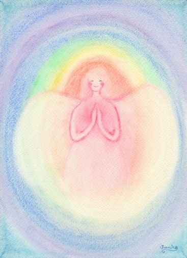 ��������򉻂��āA�j���������Ă���郌�C���{�[�G���W�F���̖��@�̊G��